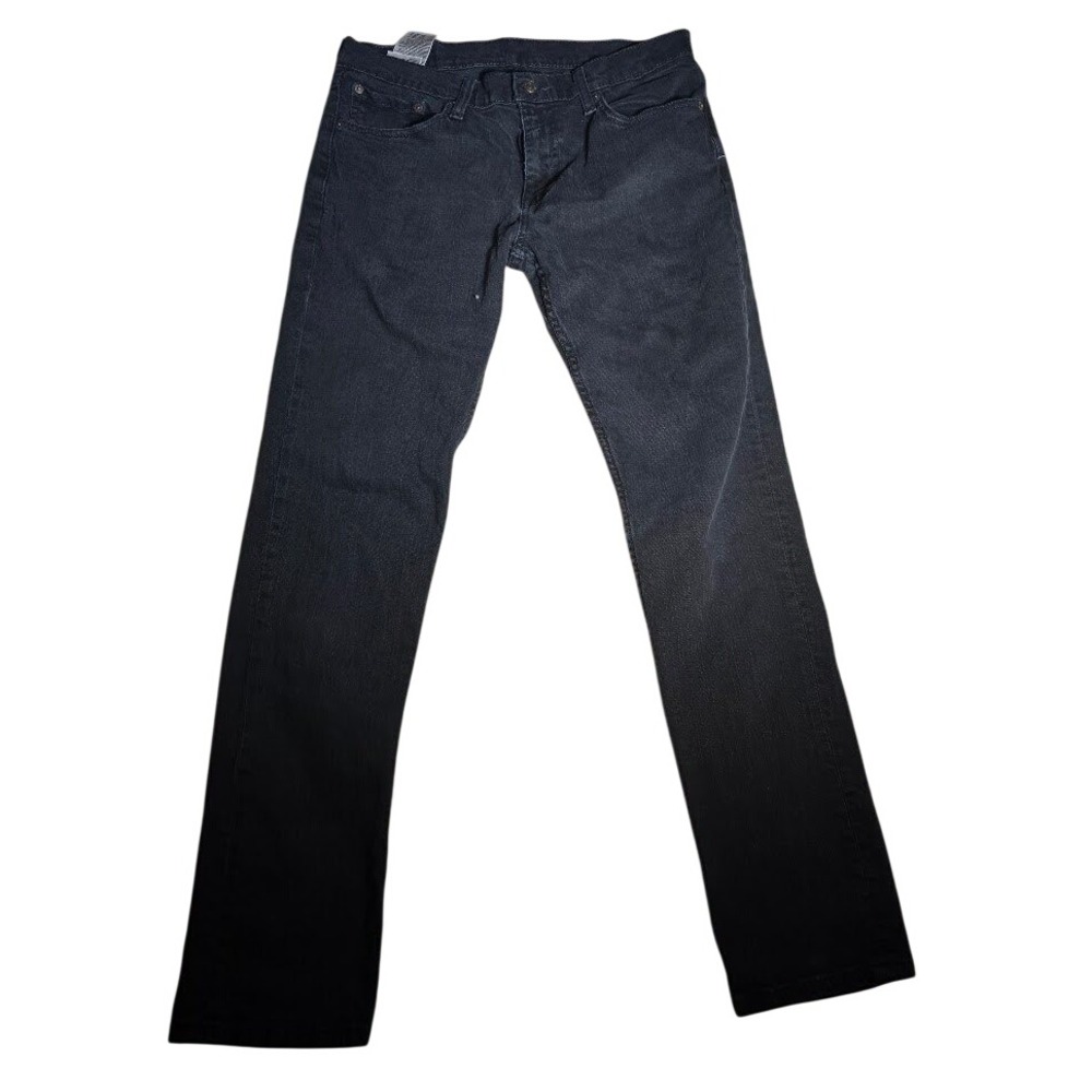 Levis 511 jeans Mens 32x32 Black Dark Wash Preppy slim fit Stretch cotton Denim